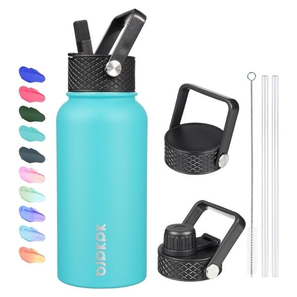 A durable, insulated water bottle with a straw lid for easy hydration, ideal for active lifestyles
