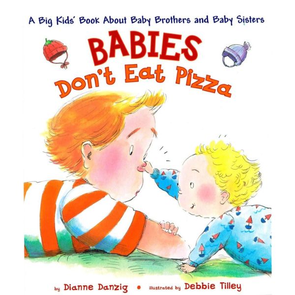 Babies Don't Eat Pizza Book is a humorous and informative book, great as a big sister to be gift.