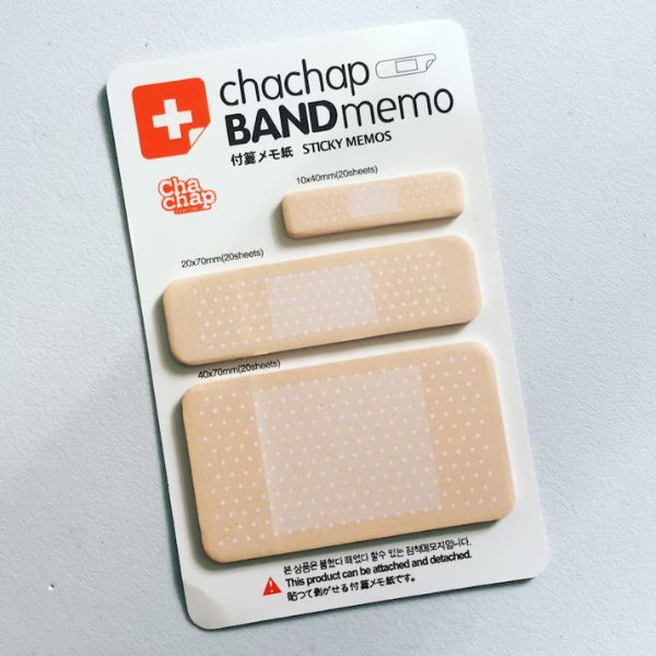 Band Aid Sticky Notes and Medical Plaster Sticky Notes are fun and practical.