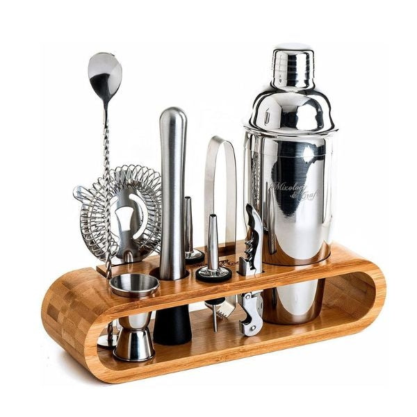 Bartender Kit is a professional-quality setup for crafting dad's favorite drinks.