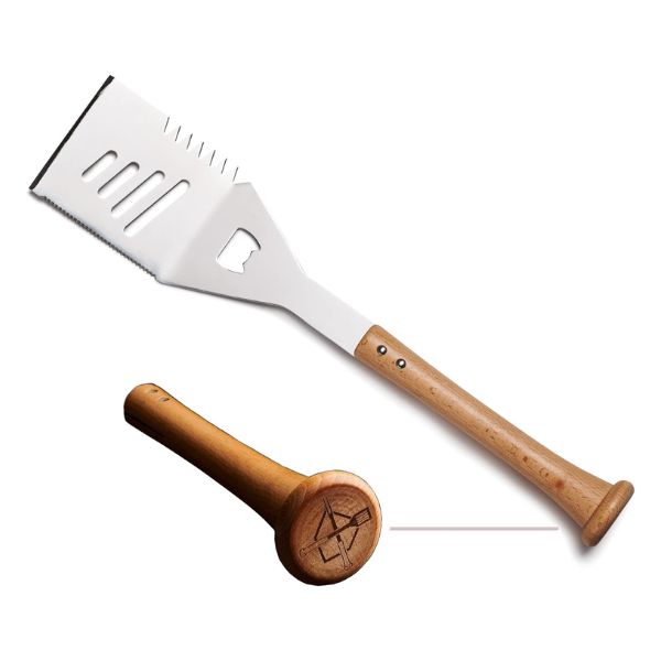 Baseball BBQ 'Slider' Multi-Tool Spatula turns every cookout into a home run, a versatile choice in baseball coach gifts.
