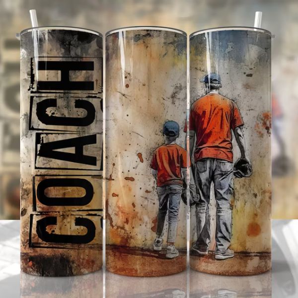 Baseball Coach Customized Tumbler keeps drinks at the perfect temperature, a favorite in baseball coach gifts.