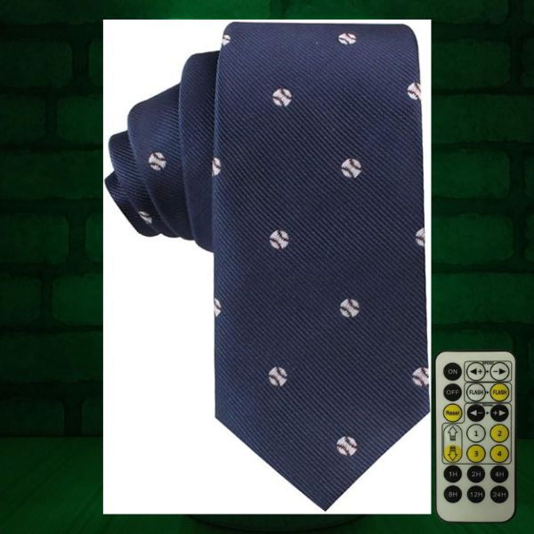 Baseball Fan Skinny Tie, trendy and fitting for baseball father's day gifts