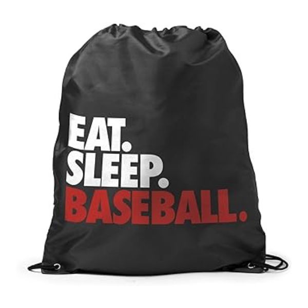 Baseball Sport Pack Cinch Sack carries essentials with ease, a convenient and stylish option in baseball coach gifts.