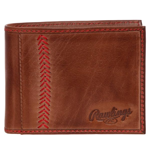 Elegant Baseball Stitched Leather Wallet, a classic baseball father's day gift