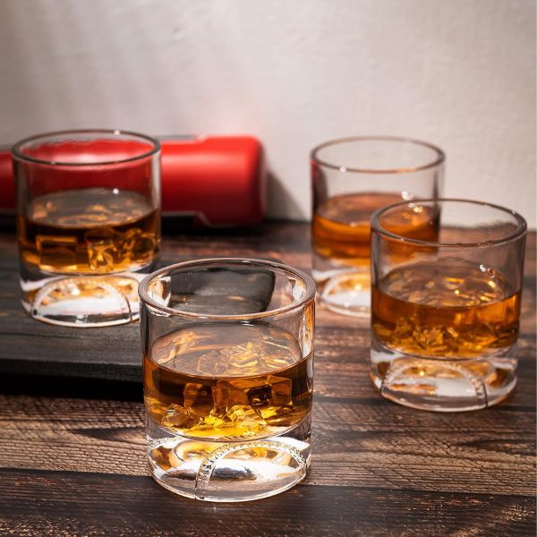 Baseball Whiskey Glasses add a sporty twist to sipping sessions, standing out in baseball coach gifts.