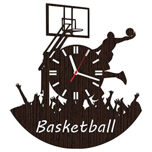 Basketball wall clock in locker room - timely basketball coach gifts