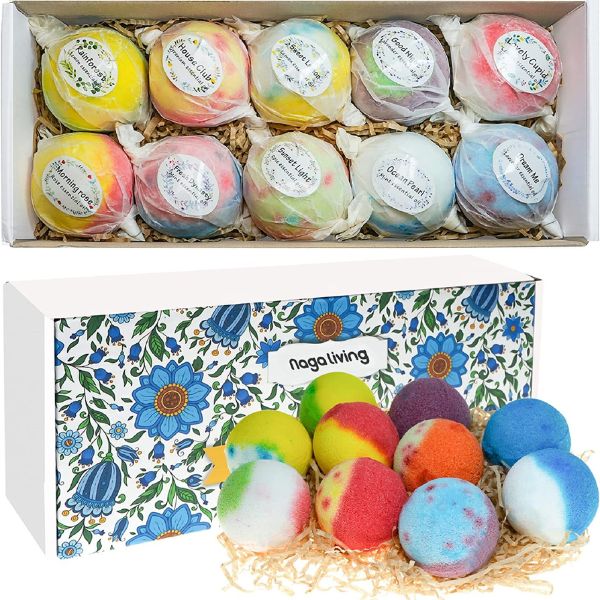 Assorted Bath Bomb Sets featured in Cheap Gifts For Friends article, colorful and relaxing.