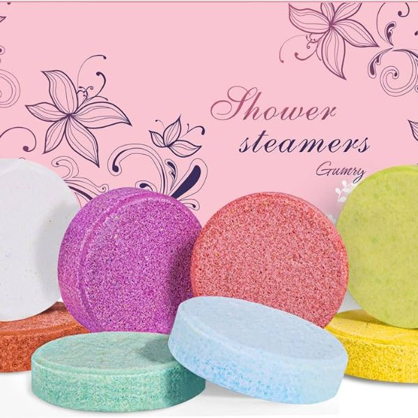 Indulge in Bath Bombs and Shower Steamers, a pampering choice from the top gifts for travel nurses
