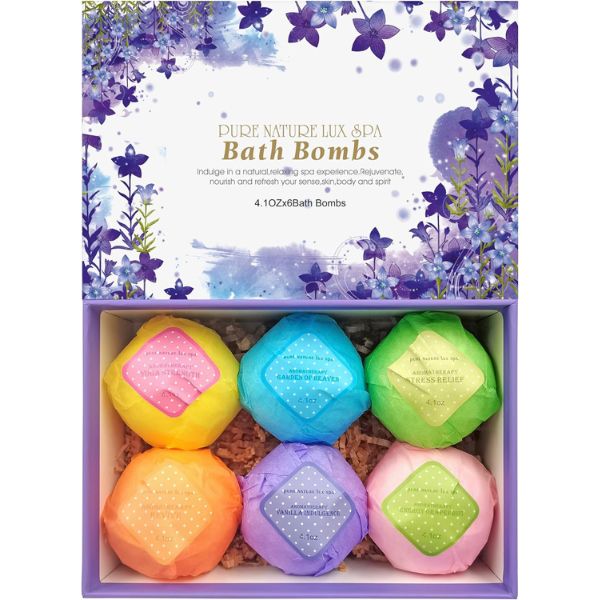 Bath bombs or bath salts, a luxurious and relaxing gift for labor and delivery nurses.