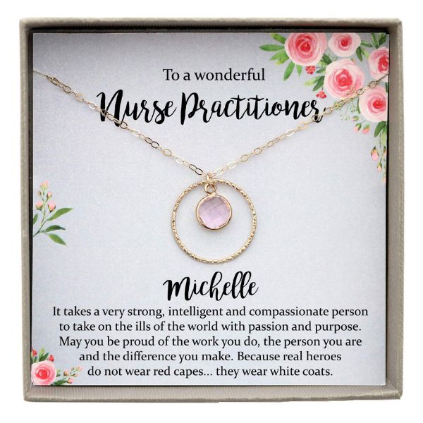 BeWished Personalized Nurse Jewelry adds a special touch to gift ideas for nurse practitioners.