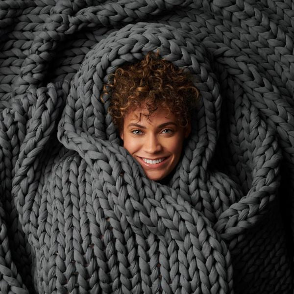 Bearaby Cotton Napper, a cozy and weighted gift for the perfect nap.