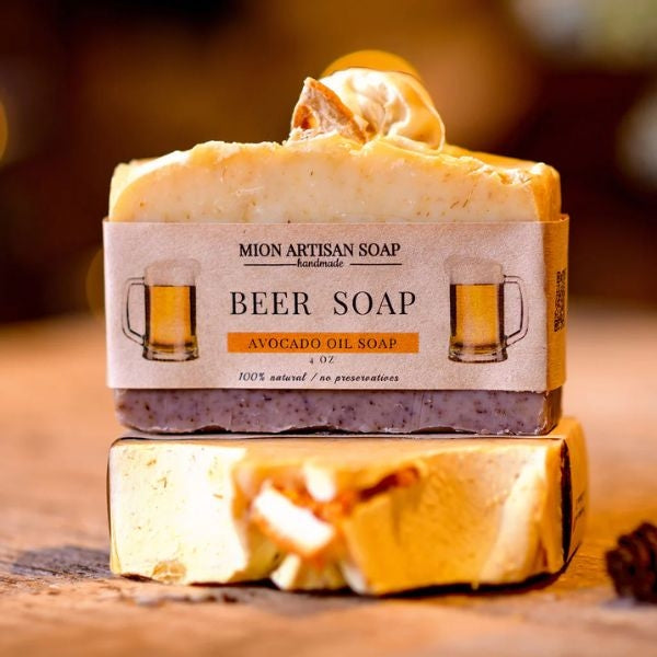 A creatively designed gift for boyfriend's dad - Beer Soap, a unique and stylish present that adds a touch of masculinity