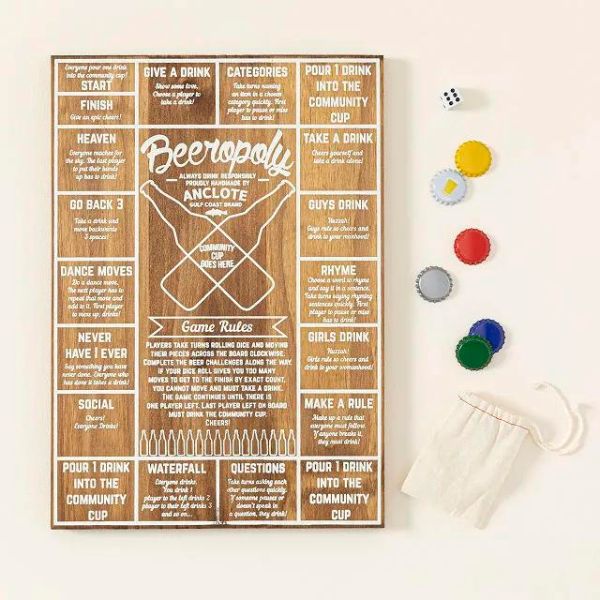 Beeropoly Beer-Drinking Board Game brings fun and games to Father's Day festivities.