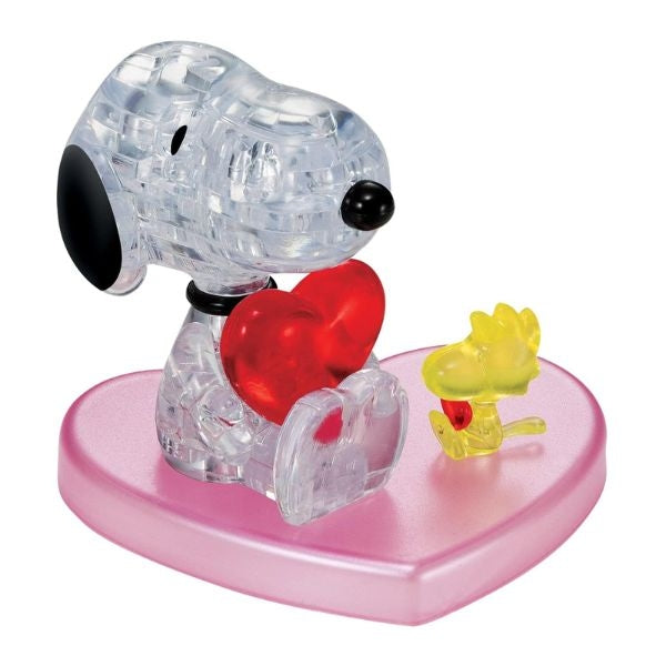 Bepuzzled Peanuts Snoopy Loves Woodstock 3D Crystal Puzzle, fun valentines gifts for teens.