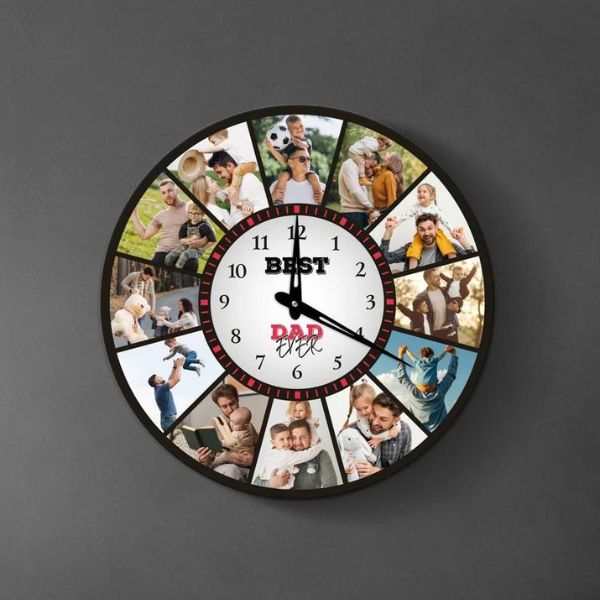 Special wall clock with sentimental message, timeless dad gift