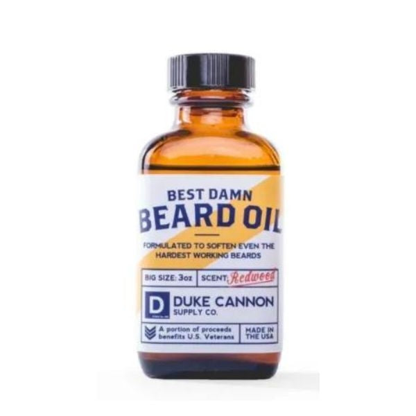 Best Damn Redwood Beard Oil, a budget-friendly luxury for dads' daily care.