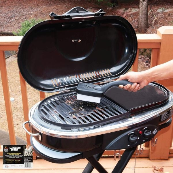 Better Grillin' Scrubbin Stone Grill Cleaner, for a clean grilling experience