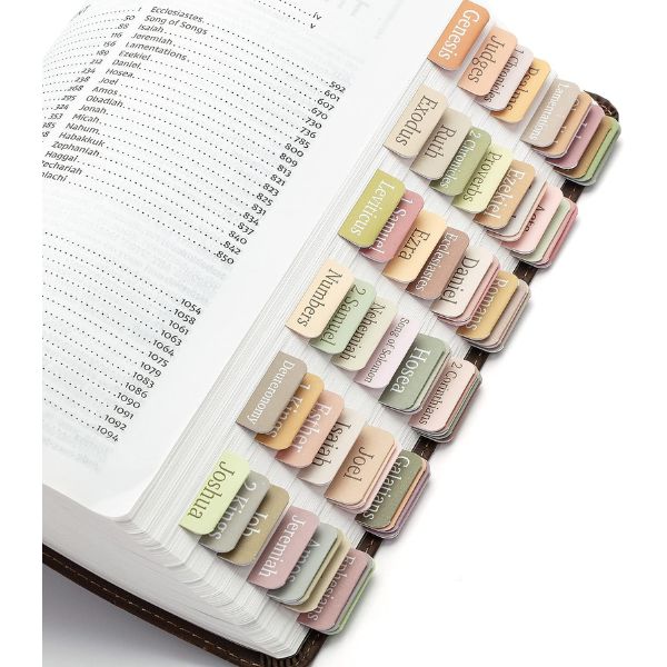 Bible Book Tabs, a helpful tool for kids to easily navigate their Bibles, ideal for Easter