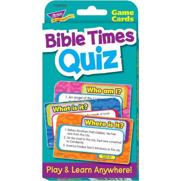 Bible Times Quiz Challenge Cards, a fun and interactive way to learn Bible stories for Easter