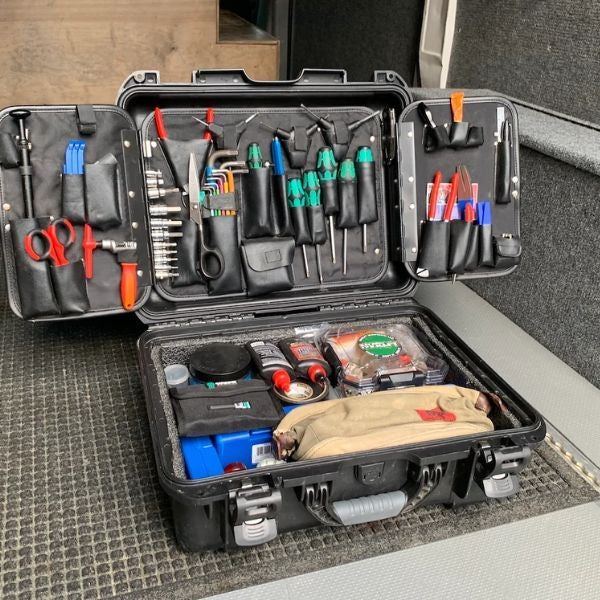 A comprehensive bike repair tool kit, a perfect outdoor gift for dads who love cycling and need on-the-go fixes and maintenance.