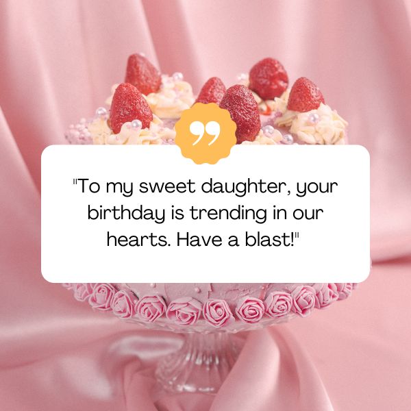 Image displaying a birthday post for a daughter.