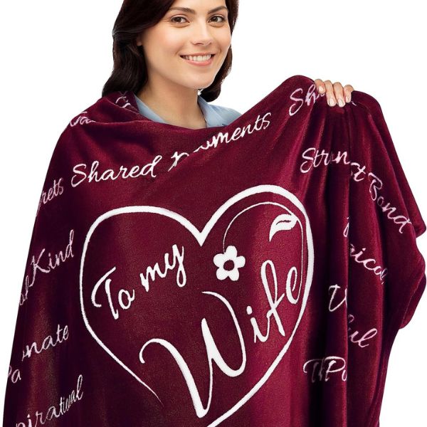 Blanket Romantic Gifts For Her, a cozy and intimate 5 year anniversary gift.