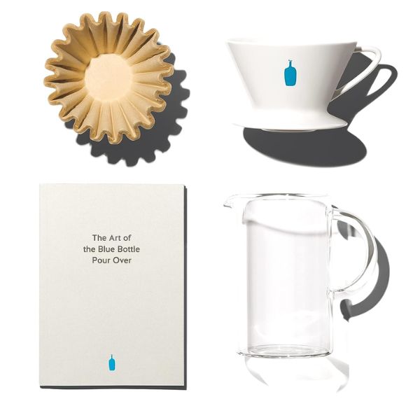 Blue Bottle Coffee Over Kit, a delightful Fathers Day gift from son for coffee-loving dads who appreciate the art of brewing.