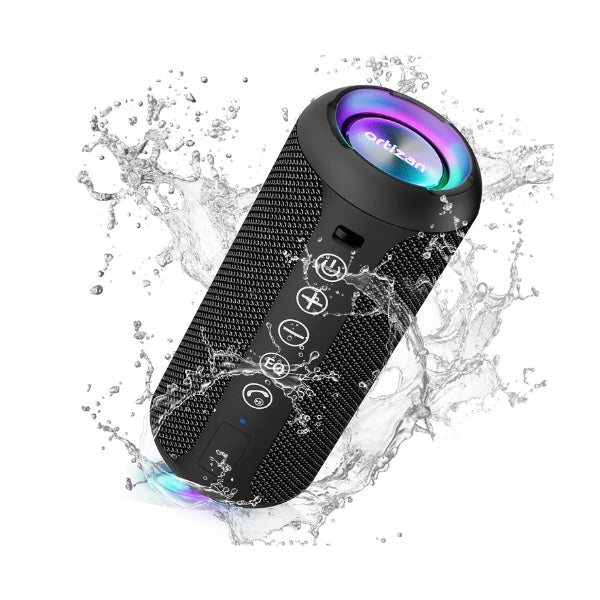 Portable Bluetooth waterproof speaker for beach tunes, a party must-have