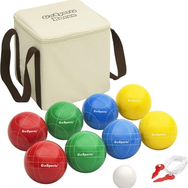 Outdoor-friendly Bocce Ball Set, perfect for family Entertainment and Leisure activities.