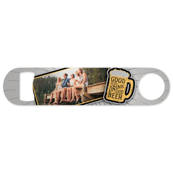 Custom bottle openers featuring family photos, unique photo gifts for dad