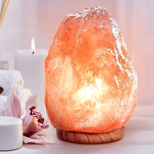 Add a touch of tranquility to your boyfriend's dad's environment with the 'Boyfriend's Dad Salt Lamp