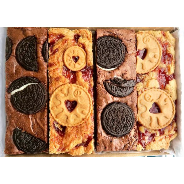 Send a sweet surprise with the Brownies & Blondies Fudgy Mixed Treats Postal Letterbox.