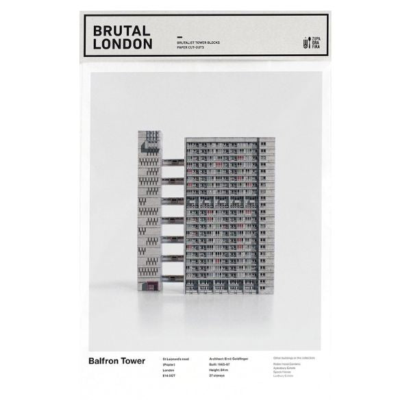Brutal London: Balfron Tower model kit, inviting architects to explore Brutalist architecture hands-on.