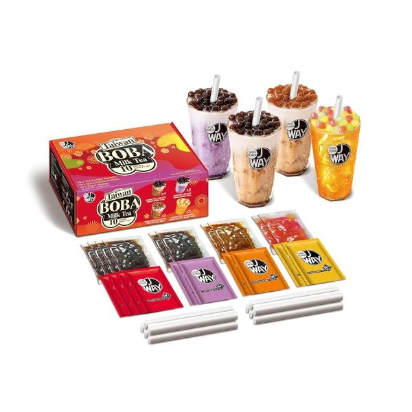 A complete Bubble Tea Kit, showcasing a trendy addition to Food and Treats for beverage enthusiasts.