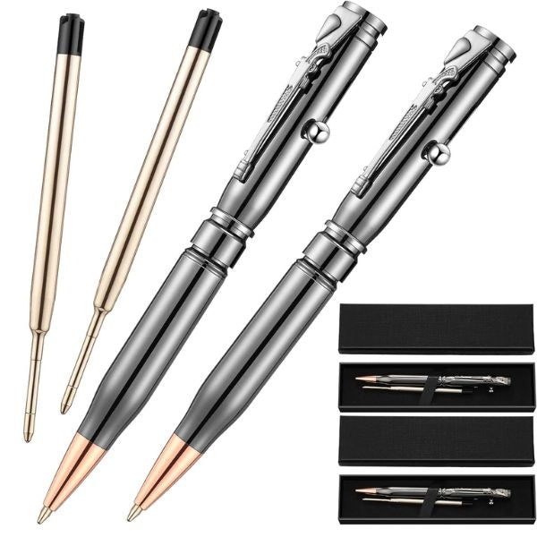 Gift your dad a sleek and powerful Bullet Pen, an elegant choice for his 60th birthday.