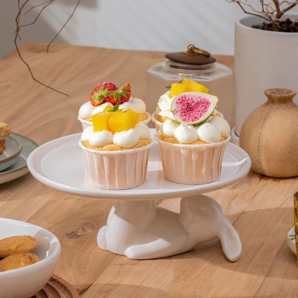 Bunny Cupcake Stand is a playful and sweet way to display treats, ideal for Easter.