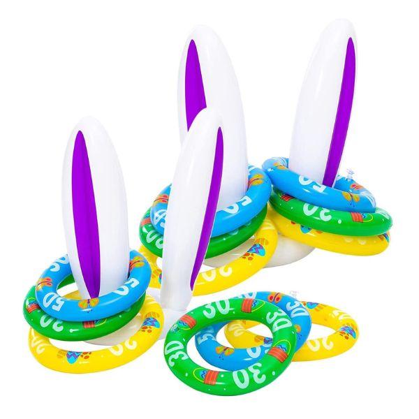 Bunny Ears Ring Toss Game is a festive and interactive outdoor Easter gift for boys.