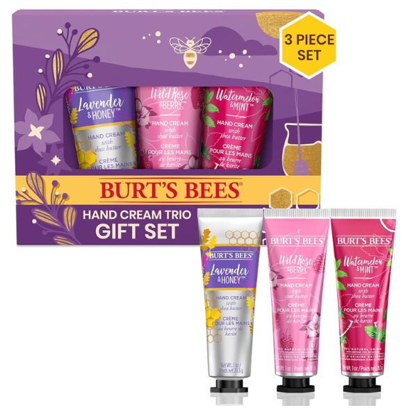 Burt's Bees Hand Cream Kit, a natural remedy for nurses' hands in need of pampering.
