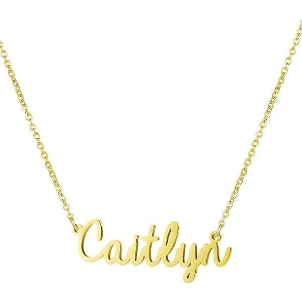 CaitlynMinimalist Dainty Mama Necklace, a delicate valentines gift for mom, showcasing minimalist elegance.