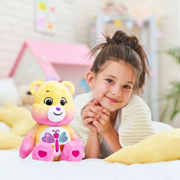 A calming heart bear for kids, a plush companion to bring comfort and love, a thoughtful choice among Valentine's Gifts for Kids.