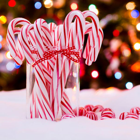 Sweet and festive candy canes are a heartwarming treat for dad.