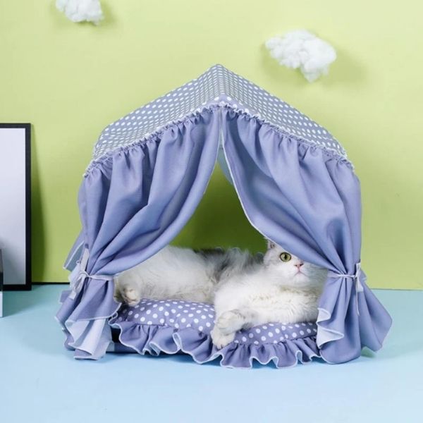 Introduce a regal touch with the Cat Person Canopy Bed.