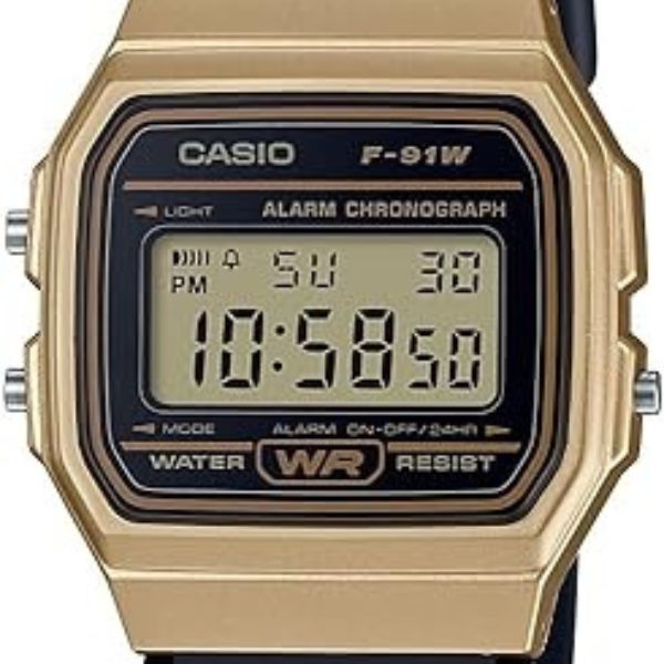 Casio Men's 'Vintage' Quartz Metal and Resin Casual Watch, a timeless tech piece.