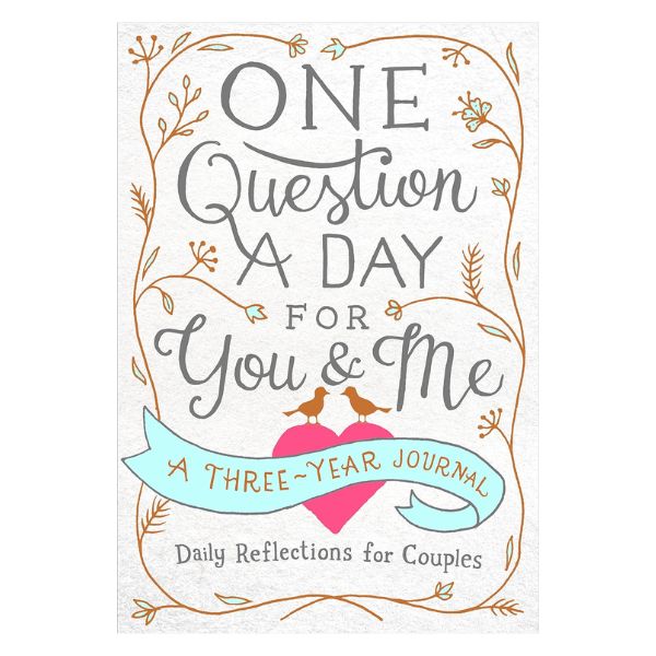 Castle Point Books' 'One Question a Day for You & Me', a three-year couple’s journal, an intimate anniversary gift for couples to share.
