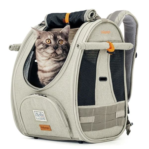 Travel made easy – carry your fur baby in this comfy, cat-approved backpack!