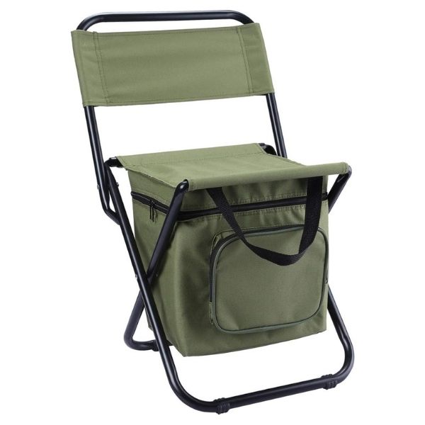 Upgrade Dad's outdoor relaxation with this Chair featuring a built-in cooler bag, the perfect Father's Day companion.