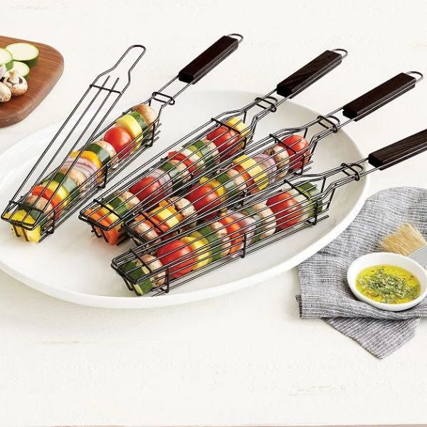 Charcoal Companion Kabob Grilling Baskets is a cost-effective gift for barbecue-loving dads