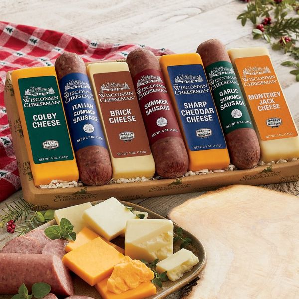 Cheese and Sausage Combo - a classic and hearty Easter gift perfect for any man's palate.