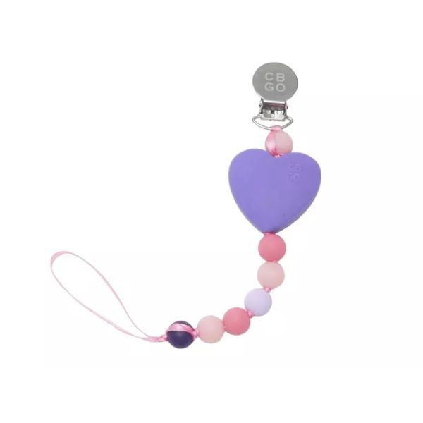 Chewbeads Heart Clip, a handy Baby Valentine Gift for Babies.